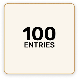 100 Entries Product vendor