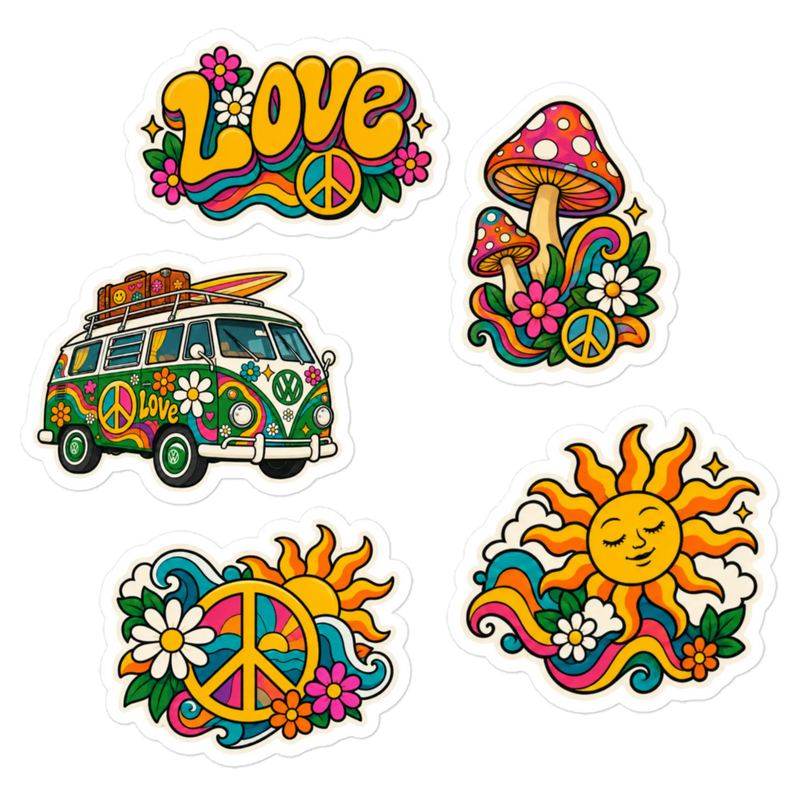 5 Trippy Sticker Bunddle Product vendor
