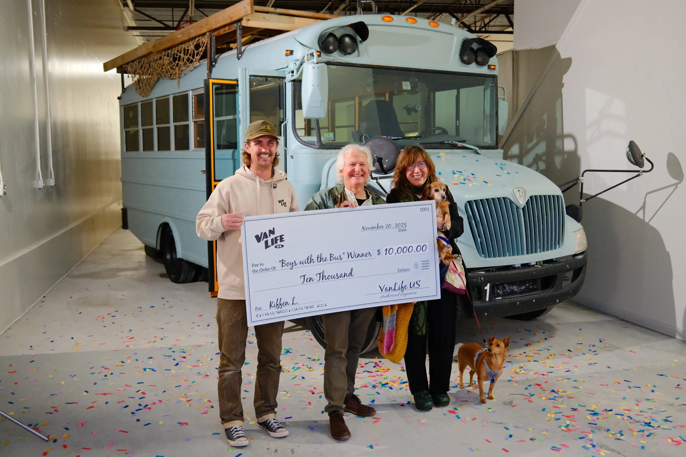 VanLife winners with their VW Bus