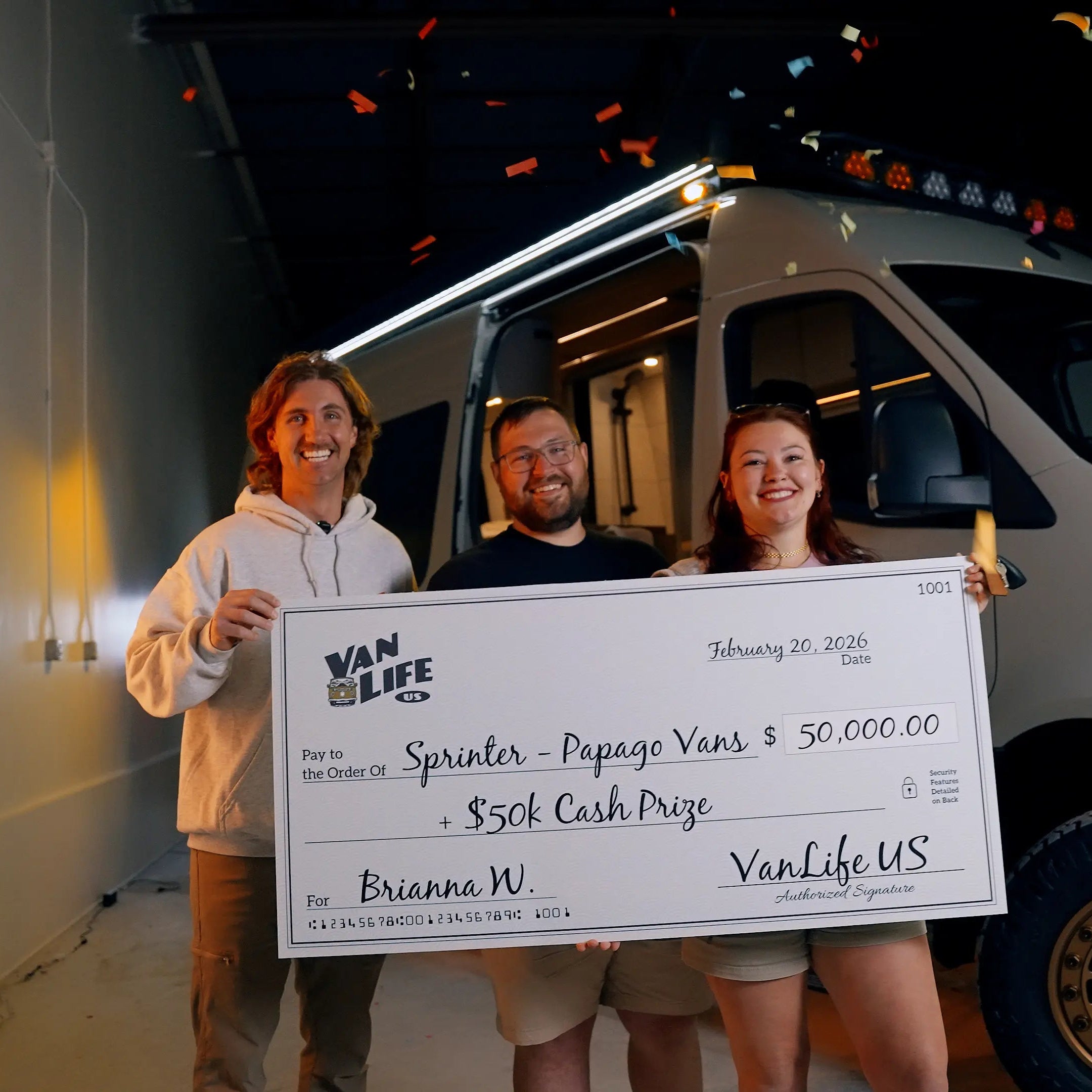 A VanLife winner with a 2025 Mercedes-Benz Sprinter